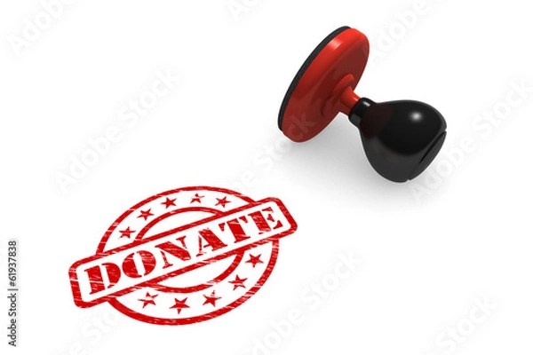 Obraz Donate Rubber Stamp