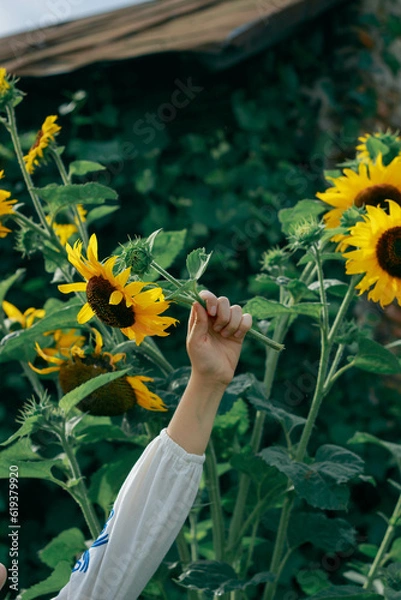 Obraz The girl reflects the emotions of Ukraine