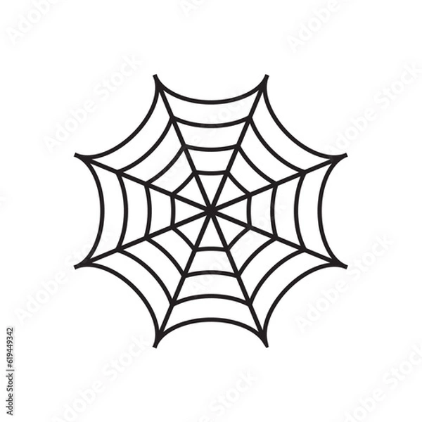 Fototapeta spider web icon design illustration vector