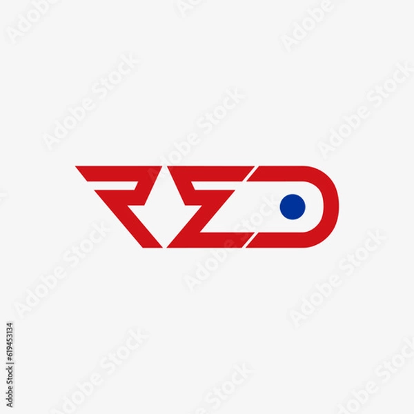 Obraz RED Engineering devolepment logo design. gear vector symbol. Engineering construction sign template