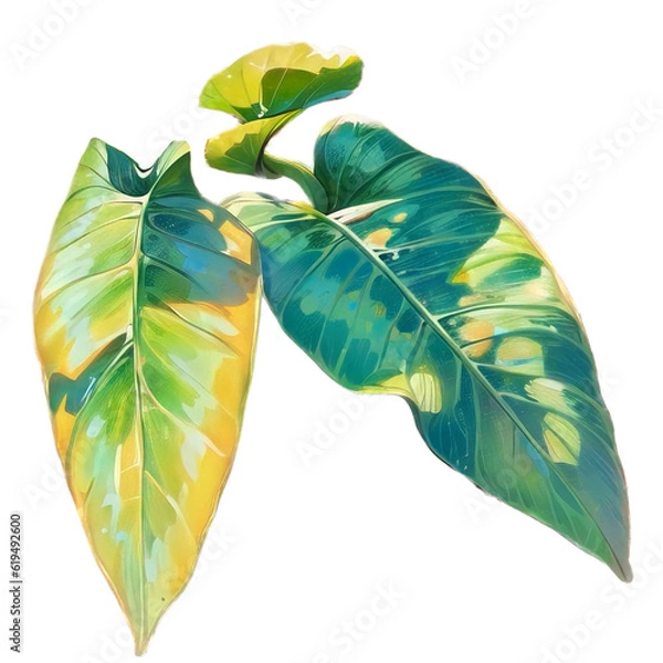 Obraz leaf isolated on white