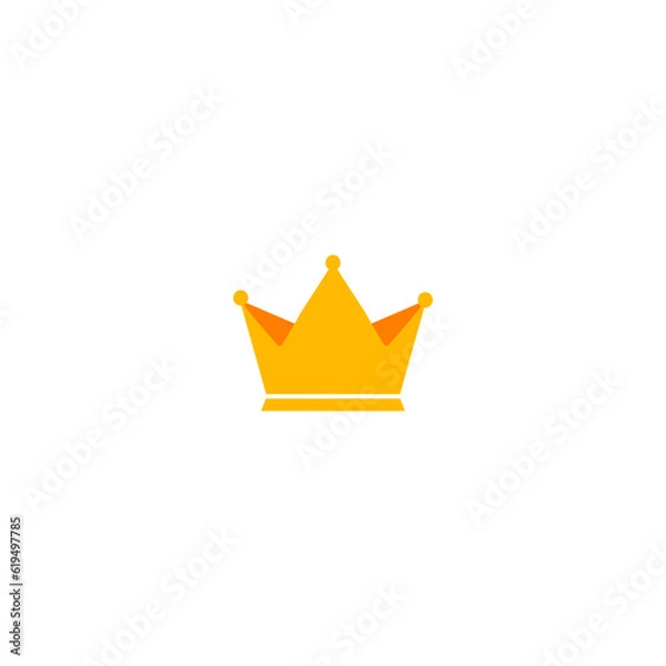 Fototapeta Golden crown vector icon .
