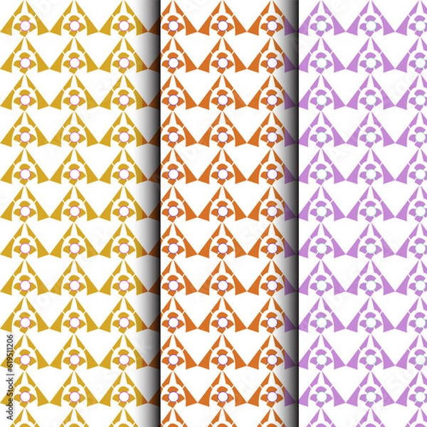 Fototapeta A pattern is an arrangement of lines or shapes, especially a design in which the same shape is repeated at regular intervals over a surface.