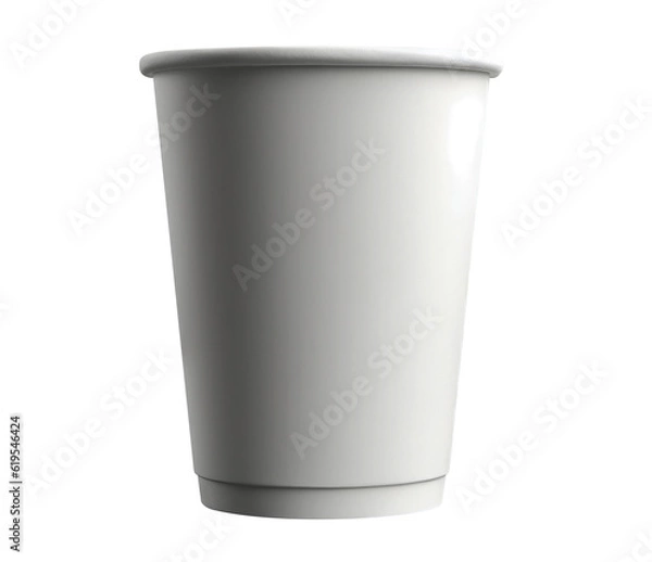 Fototapeta Cup for mockup on transparent background. Generative AI.