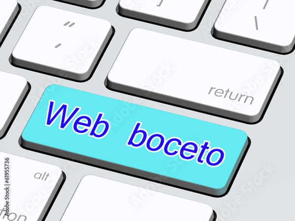 Fototapeta Web Boceto
