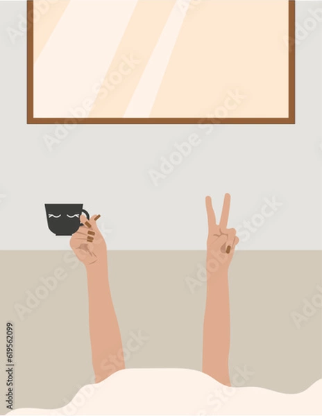 Obraz hand holding a cup