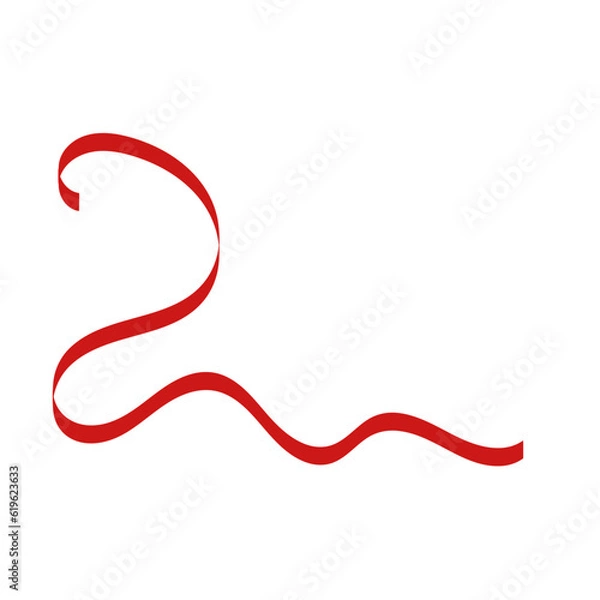 Fototapeta Serpentie Ribbon Element