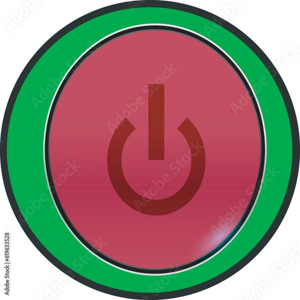 Obraz Shutdown button icon