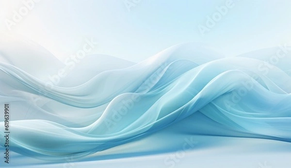 Obraz 3D abstract blue background