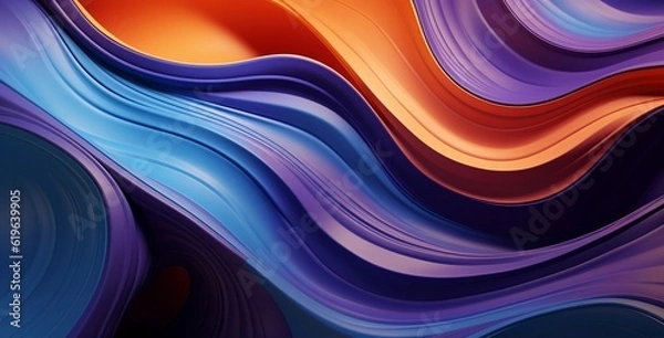 Obraz abstract colorful background with waves