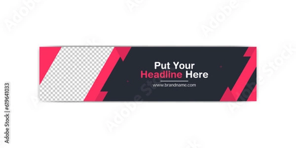 Obraz Linkedin cover banner template
