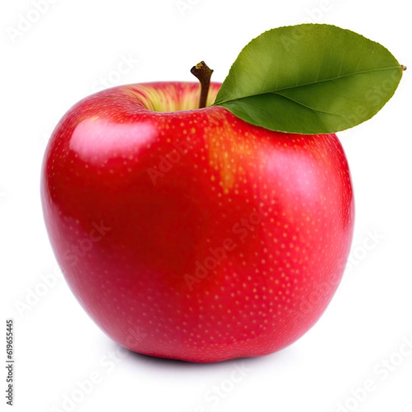Fototapeta Apple with White Background