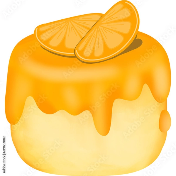 Fototapeta Orange Cake