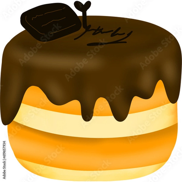 Fototapeta chocolate cake