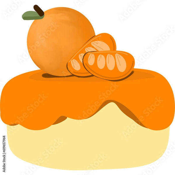 Fototapeta Orange cake