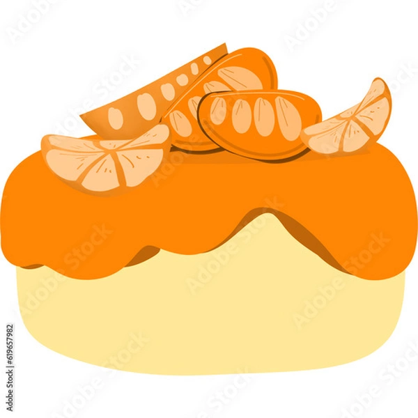 Fototapeta orange cake
