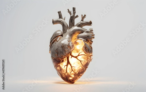 Fototapeta 3d human heart