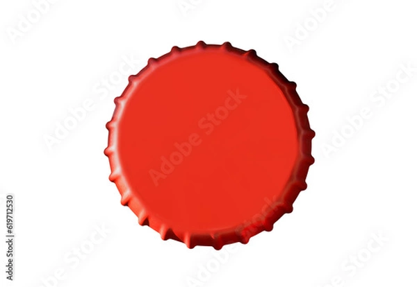 Fototapeta red beer bottle isolated