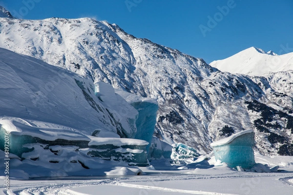 Obraz Lodowaty błękitny lód