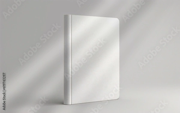 Fototapeta Realistic Book template render isolated