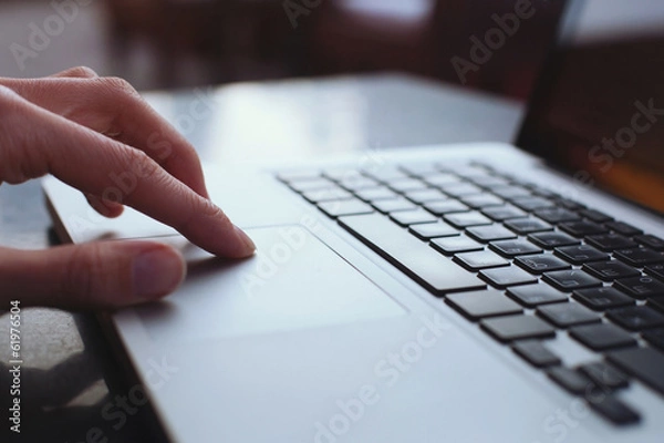 Fototapeta touchpad laptopa