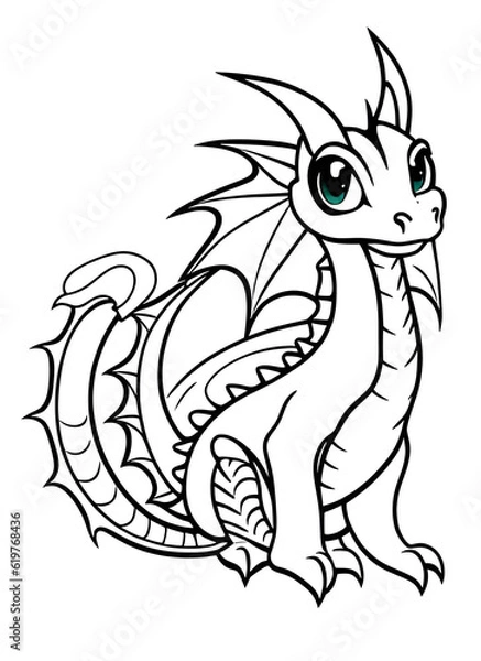 Fototapeta Dragon llustration