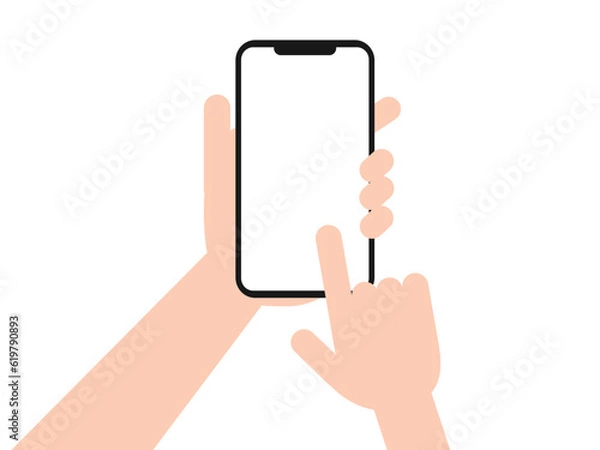 Fototapeta スマートフォンを操作する手