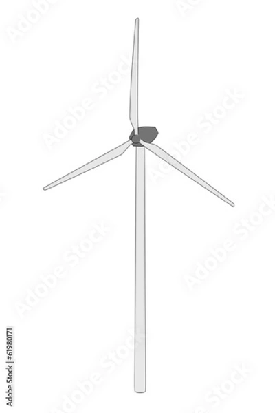 Obraz cartoon image of wind turbine