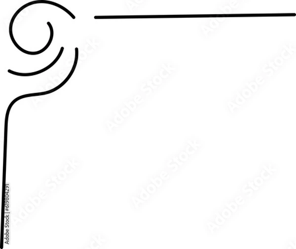 Obraz line border corner