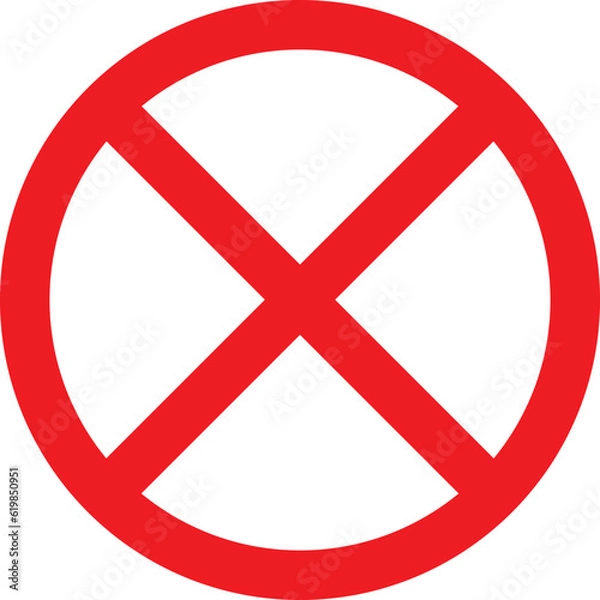 Fototapeta Stop icon. Stop vector icon. Cancel flat icon.