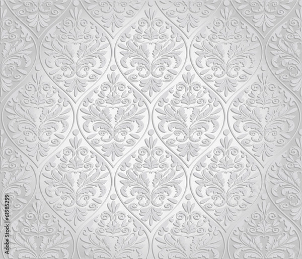 Fototapeta damask seamless pattern