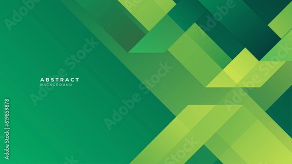 Fototapeta Modern vector green abstract geometric background