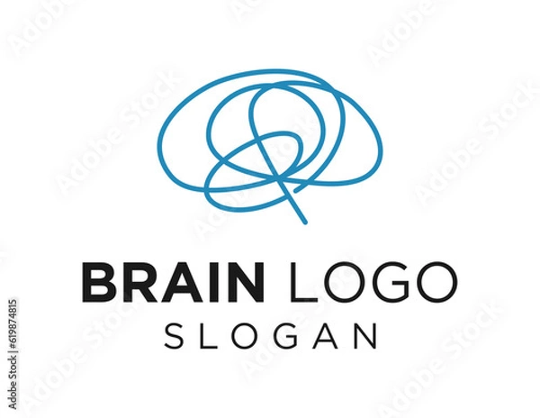 Obraz Logo about Brain on a white background. created using the CorelDraw application.
