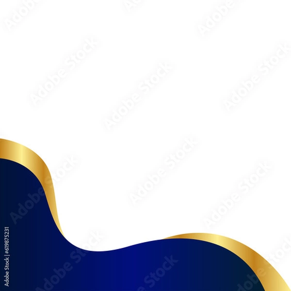 Obraz Wavy Gold Corner