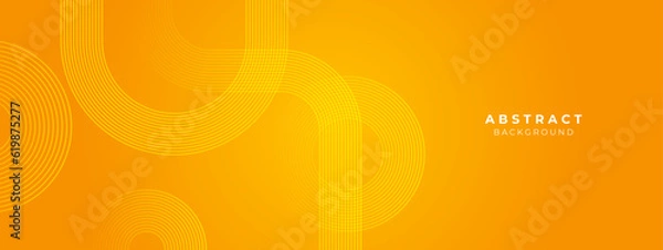 Fototapeta Minimal yellow geometric shapes light technology background abstract design. Vector illustration abstract graphic design pattern presentation background web template.