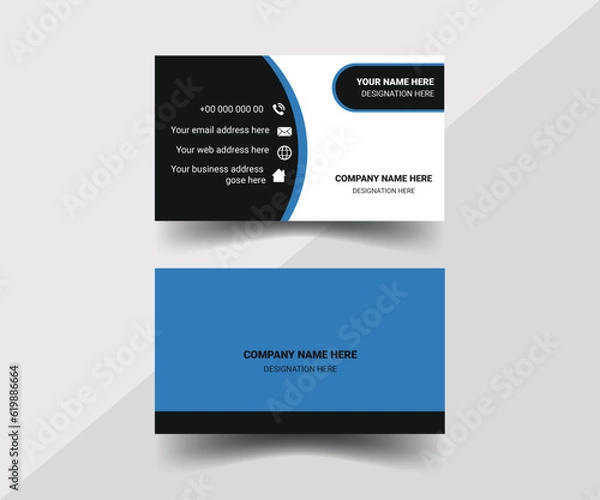 Fototapeta Creative and modern business card template