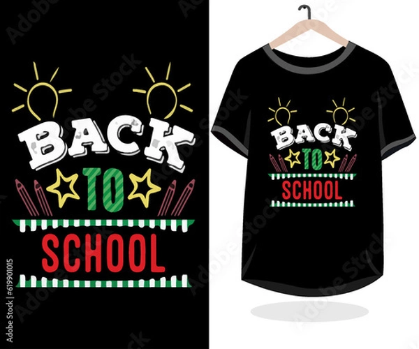 Obraz Free vector colorful back to school