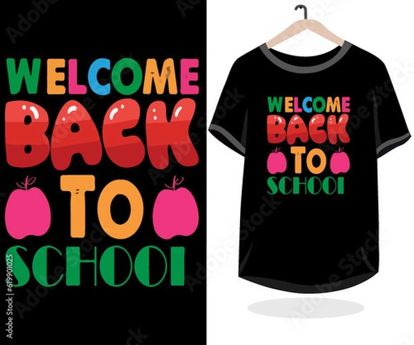 Obraz Free vector colorful back to school