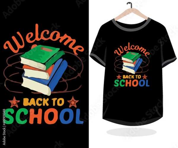Obraz Free vector colorful back to school