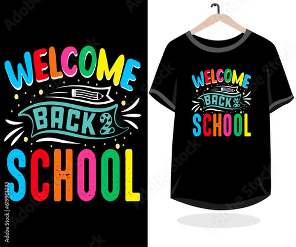 Obraz Free vector colorful back to school