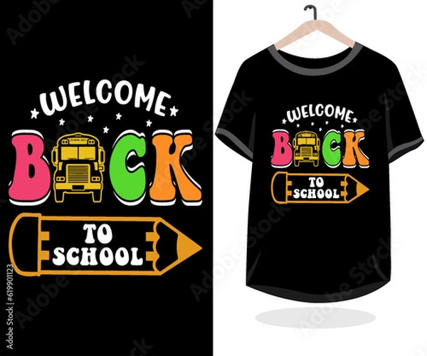 Obraz Free vector colorful back to school