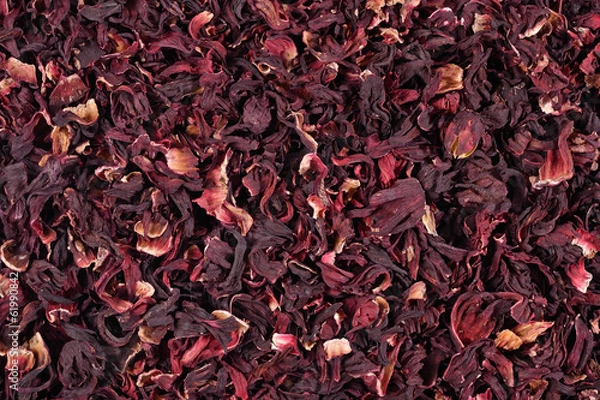 Obraz Pile of dried petals of hibiscus