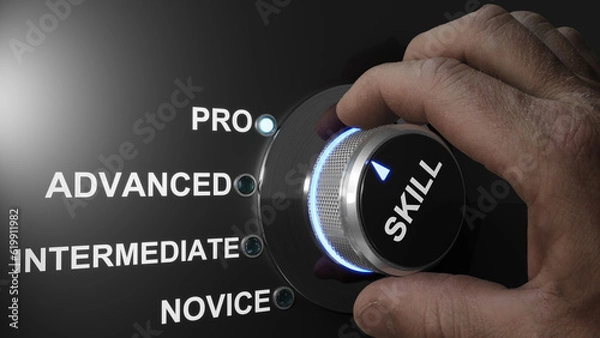 Obraz Digital Learning and Expertise Progression: Hand Holding Switch for Online Training and Skills Development