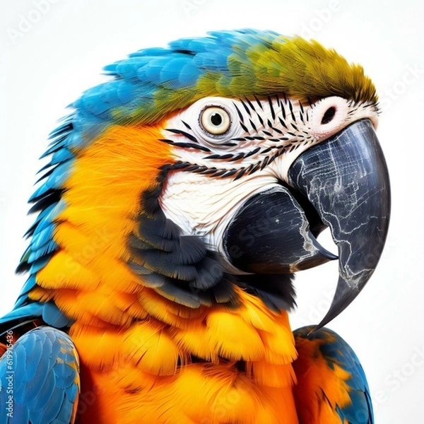 Obraz Portrait of a Blue-Throated Macaw