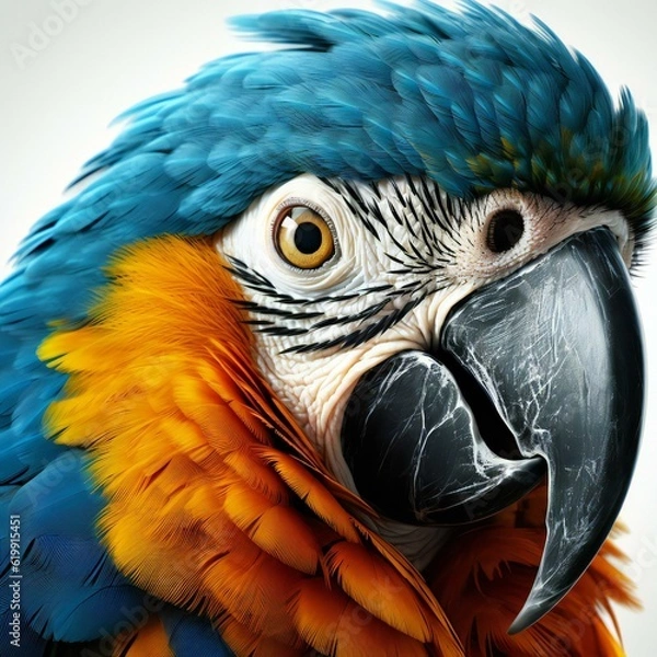 Obraz Portrait of a Blue-Throated Macaw