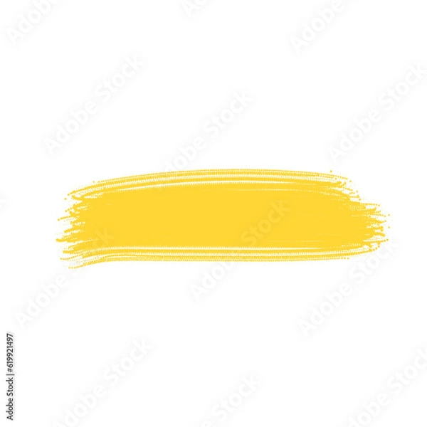 Obraz Yellow brush stroke