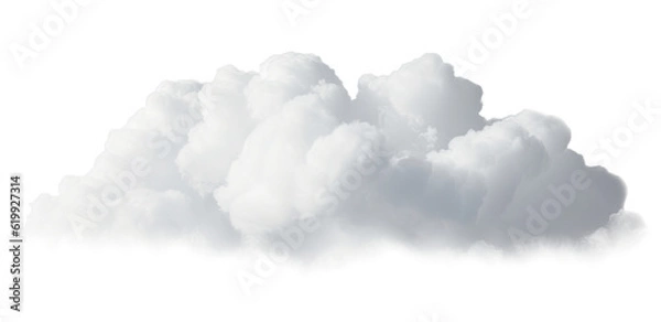 Obraz white cloud on transparent background, png