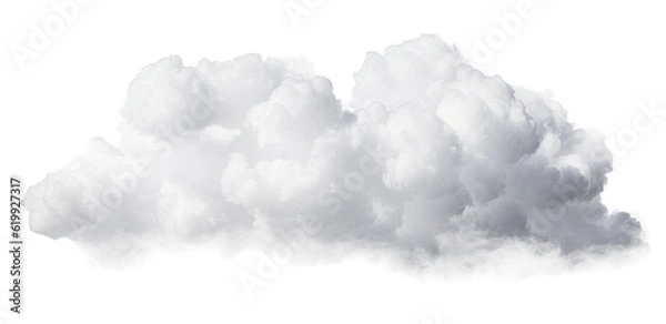 Obraz white cloud on transparent background, png