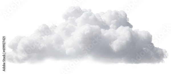 Obraz white cloud on transparent background, png
