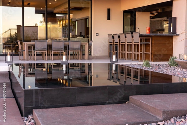 Obraz Infinity edge swimming pool